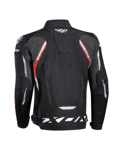 Chaqueta IXON BLASTER Negro-Blanco-Rojo