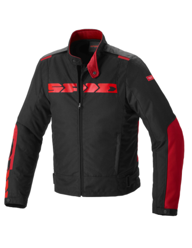 Chaqueta SPIDI SOLAR H2OUT Negro/Rojo