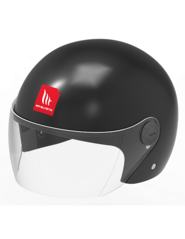 Casco MT Street S Solid A1 Negro Brillo