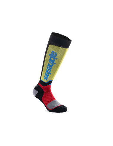 Calcetines MX Plus Black-Red-Light Blue