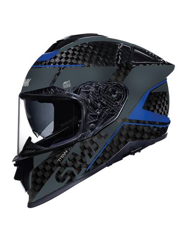 Casco SMK Titan Carbon Nero (GL256)