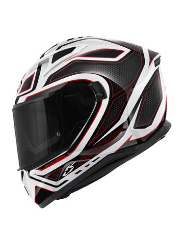Casco KAPPA KV56 neon/blanco/rojo
