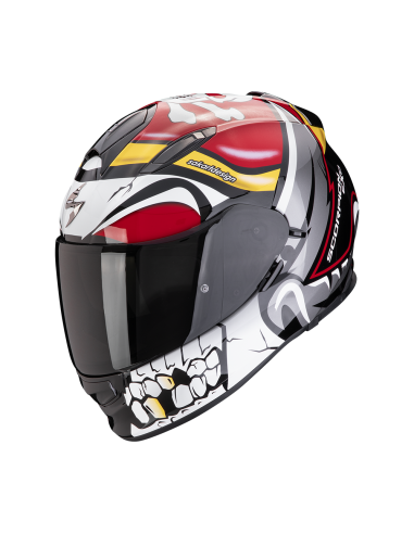 Casco Scorpion EXO-491 PIRATE Rojo