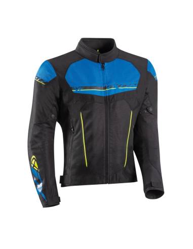 Chaqueta IXON T-REX Negro/Azul/Amarillo