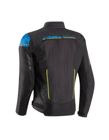 Chaqueta IXON T-REX Negro/Azul/Amarillo