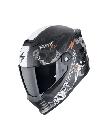 Casco Scorpion COVERT FX SKULLZ Negro...