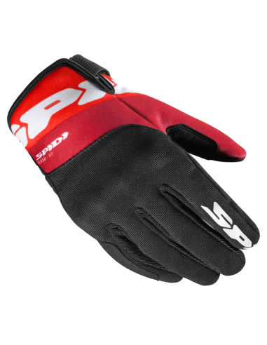 Guantes SPIDI Flash-KP Negro/Rojo