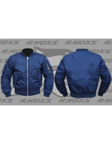 Chaqueta RHOXS Bomber 100% Kevlar Azul