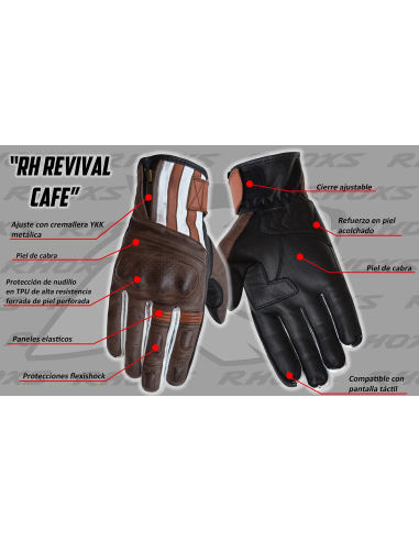 Guantes RHOXS Revival Cafe Marrones