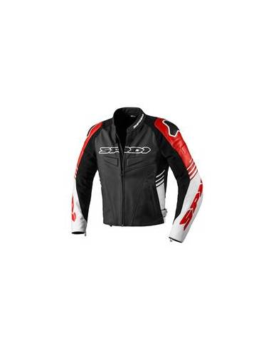 Chaqueta SPIDI Cuero Track Warrior Rojo