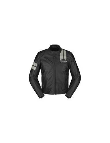 Chaqueta SPIDI Cuero Roar Negro/Hielo