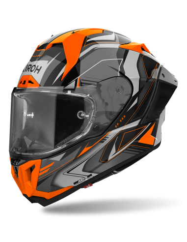 Casco AIROH GP 800 Must Naranja Brillo