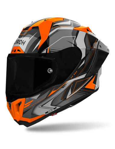 Casco AIROH GP 800 Must Naranja Brillo