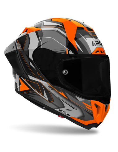 Casco AIROH GP 800 Must Naranja Brillo