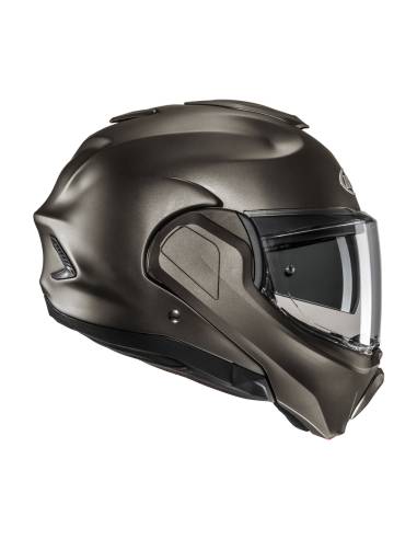 Casco HJC F100 uni semi flat titanium