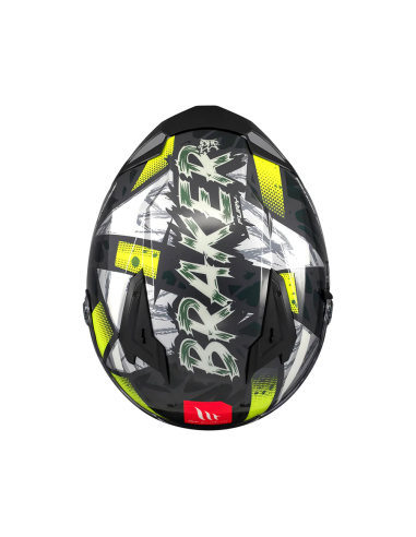 Casco MT Braker SV Fury C6 Brillo