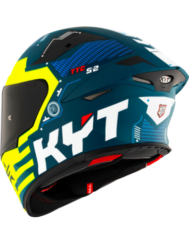 Casco KYT TT-REVO Fuselage Amarillo Mate
