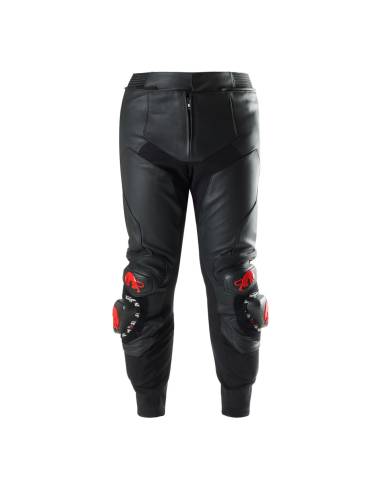 Pantalón Cuero FURYGAN Drack Negro/Rojo