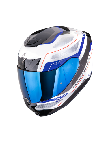 Casco Scorpion EXO-391 LEO Blanco-Azul
