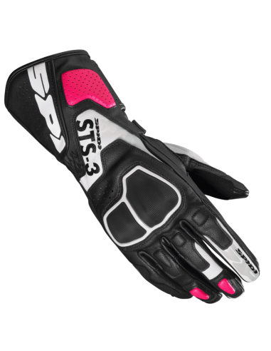 Guantes SPIDI STS-3 Lady Negro/Fucsia