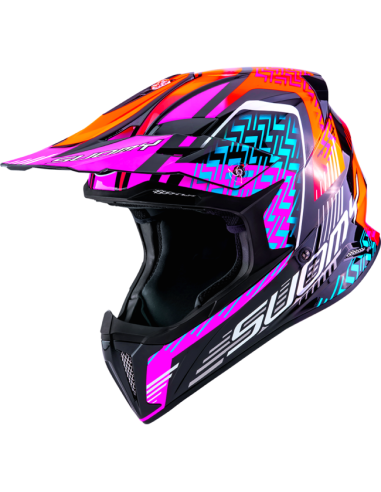 Casco SUOMY X-Wing Motley Rojo/Lila