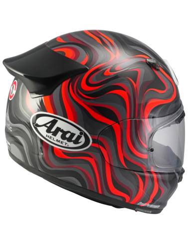 Casco ARAI Quantic Swirl Rojo