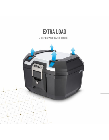 Maleta Top Case SHAD TR41 Terra Aluminio