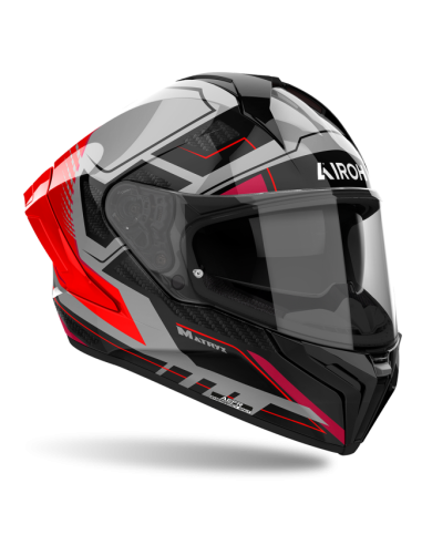 Casco AIROH Matryx Rocket Red Gloss