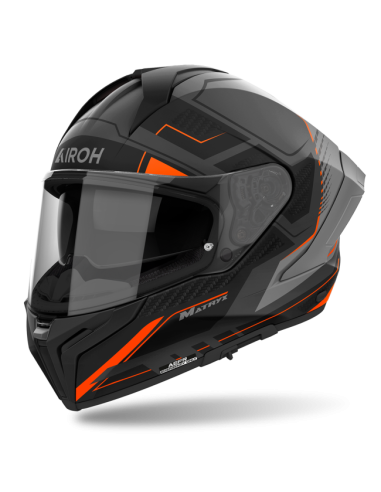 Casco AIROH Matryx Rocket Naranja Mate