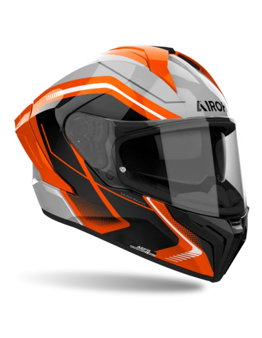 Casco AIROH Matryx Wide Naranja Brillo