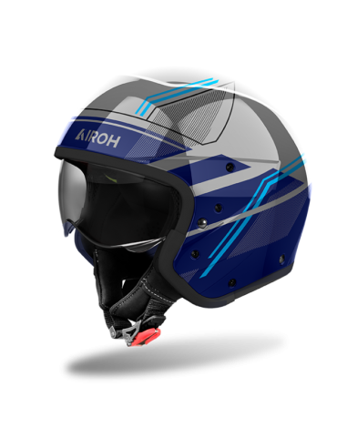 Casco AIROH J110 Slim Azul Brillo