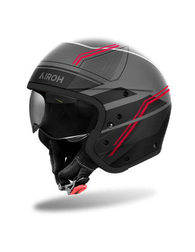 Casco AIROH J110 Slim Rojo Brillo