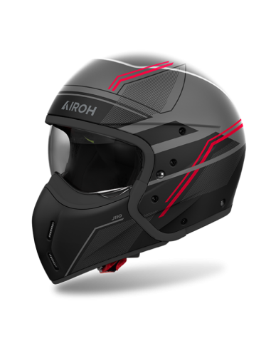 Casco AIROH J110 Slim Rojo Brillo