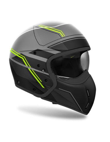 Casco AIROH J110 Slim Amarillo Fluo Mate
