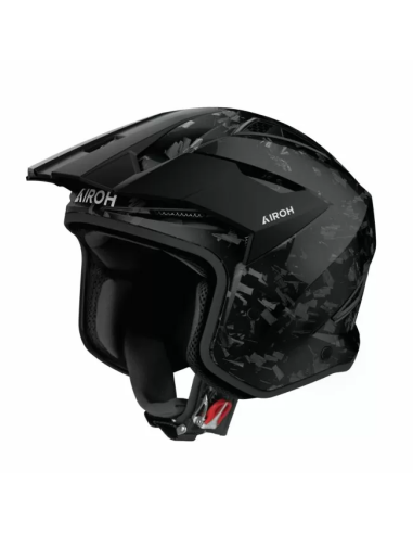 Casco AIROH TRR II Carbon Brillo