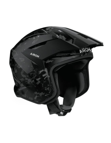 Casco AIROH TRR II Carbon Brillo