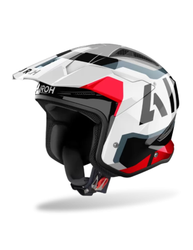 Casco AIROH TRR II Jupiter Rojo Brillo