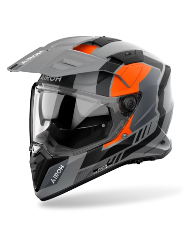 Casco AIROH Bandit Horn Naranja Mate