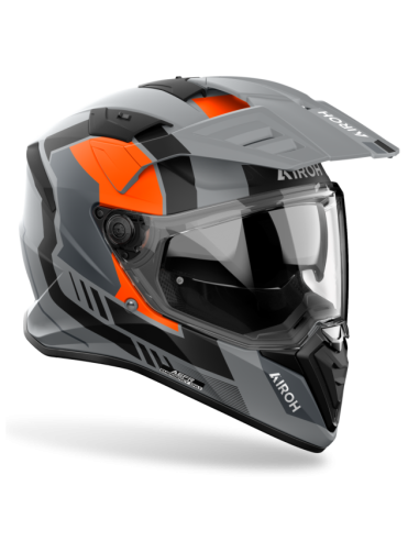 Casco AIROH Bandit Horn Naranja Mate
