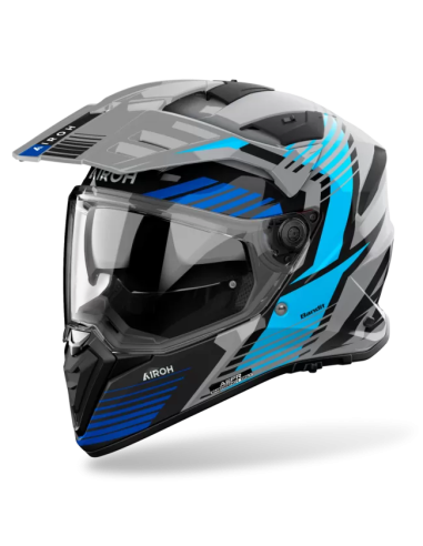 Casco AIROH Bandit Spicy Azul Brillo