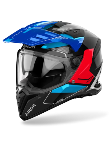 Casco AIROH Bandit Tune Azul/Rojo Brillo