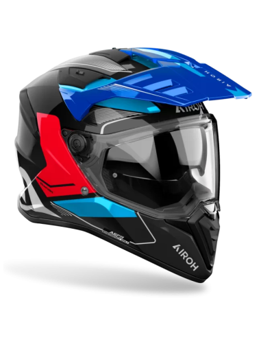 Casco AIROH Bandit Tune Azul/Rojo Brillo