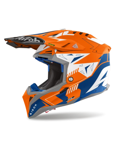 Casco AIROH Aviator 3 Spin Orange...