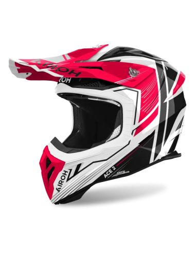 Casco AIROH Aviator Ace 2 Engine Red...