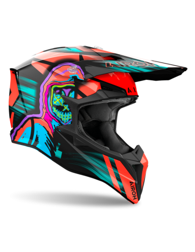 Casco AIROH Wraaap Cyber Orange Gloss