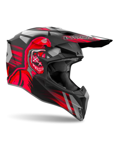 Casco AIROH Wraaap Cyber Red Matt
