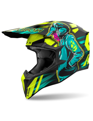 Casco AIROH Wraaap Cyber Yellow Matt