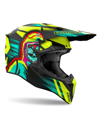 Casco AIROH Wraaap Cyber Yellow Matt