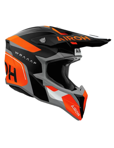 Casco AIROH Wraaap Conquer Orange Matt