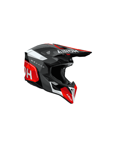 Casco AIROH Wraaap Conquer Red Gloss